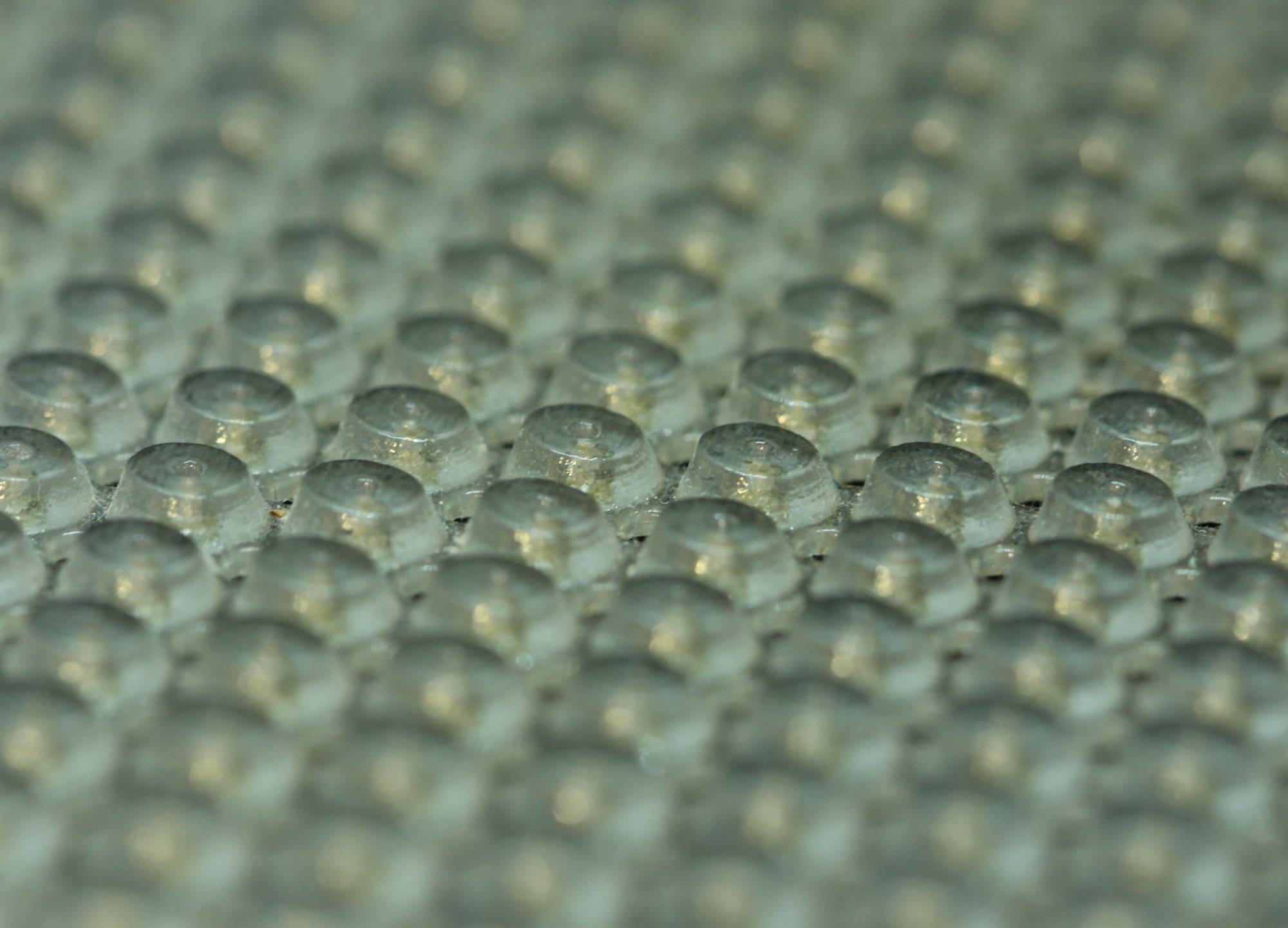 Teal mirrorized surface